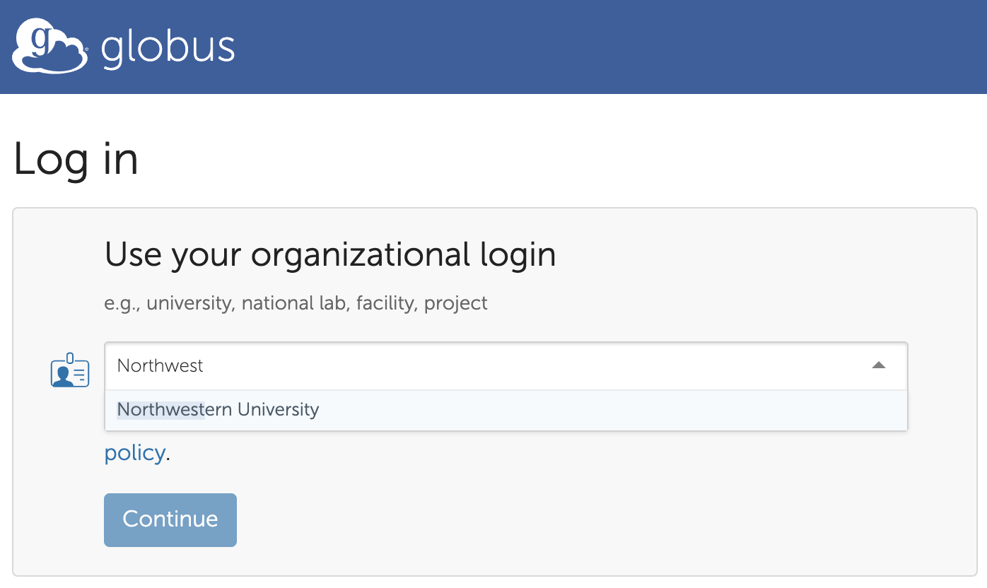 Northwestern Globus login
