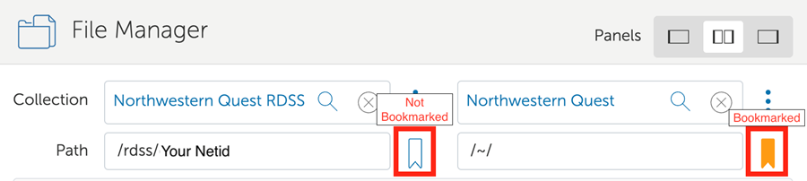 Bookmark a Globus collection