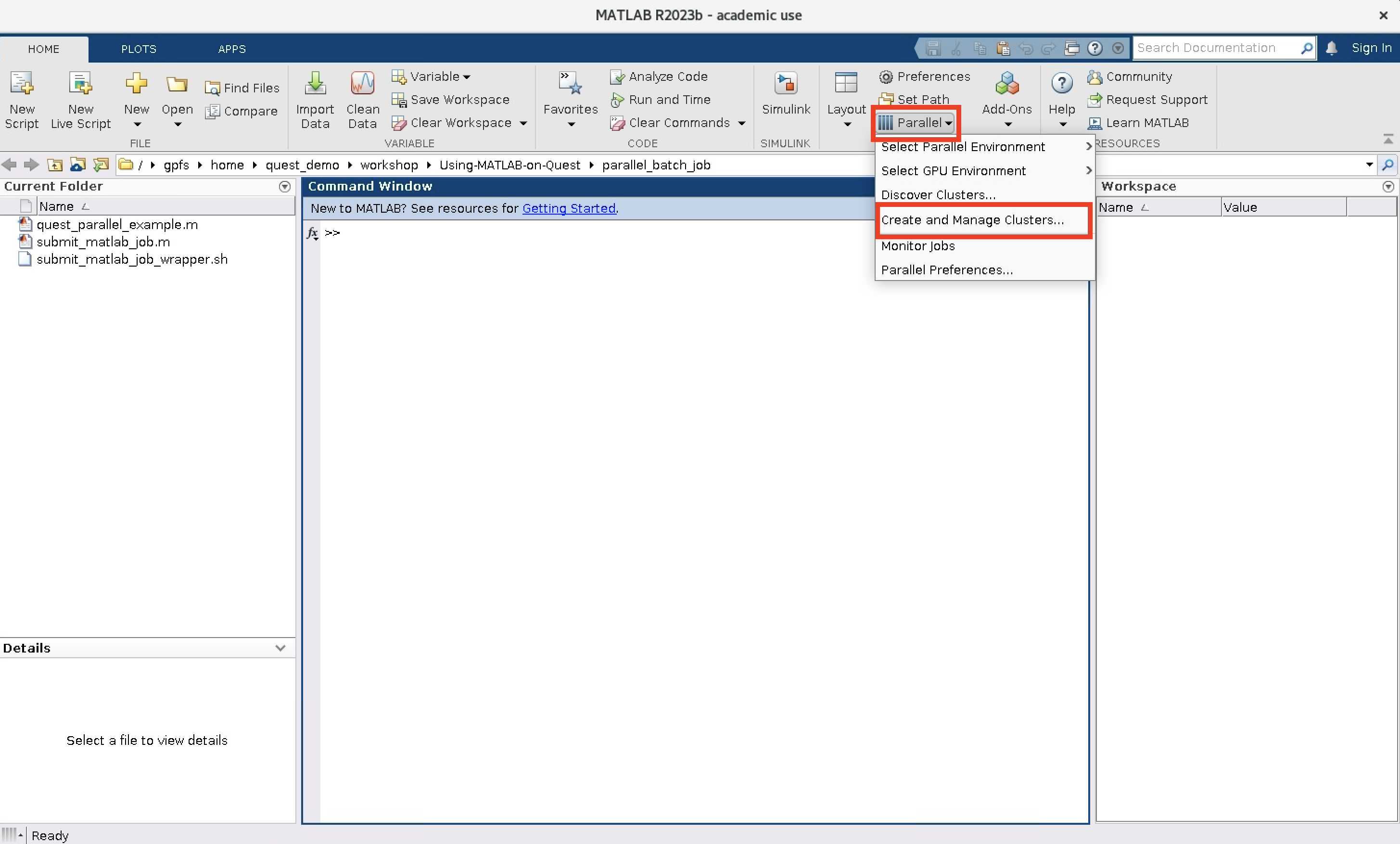 Find Cluster Profile Manager