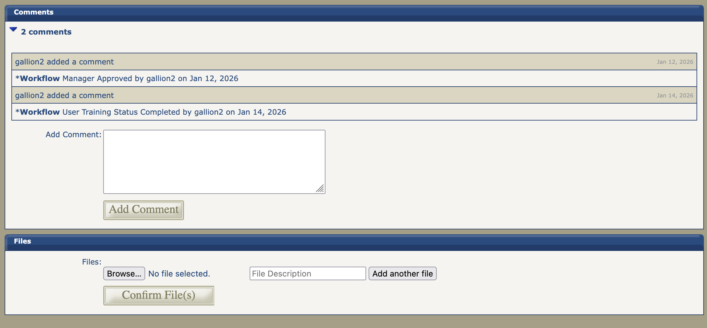 NCSA portal files upload