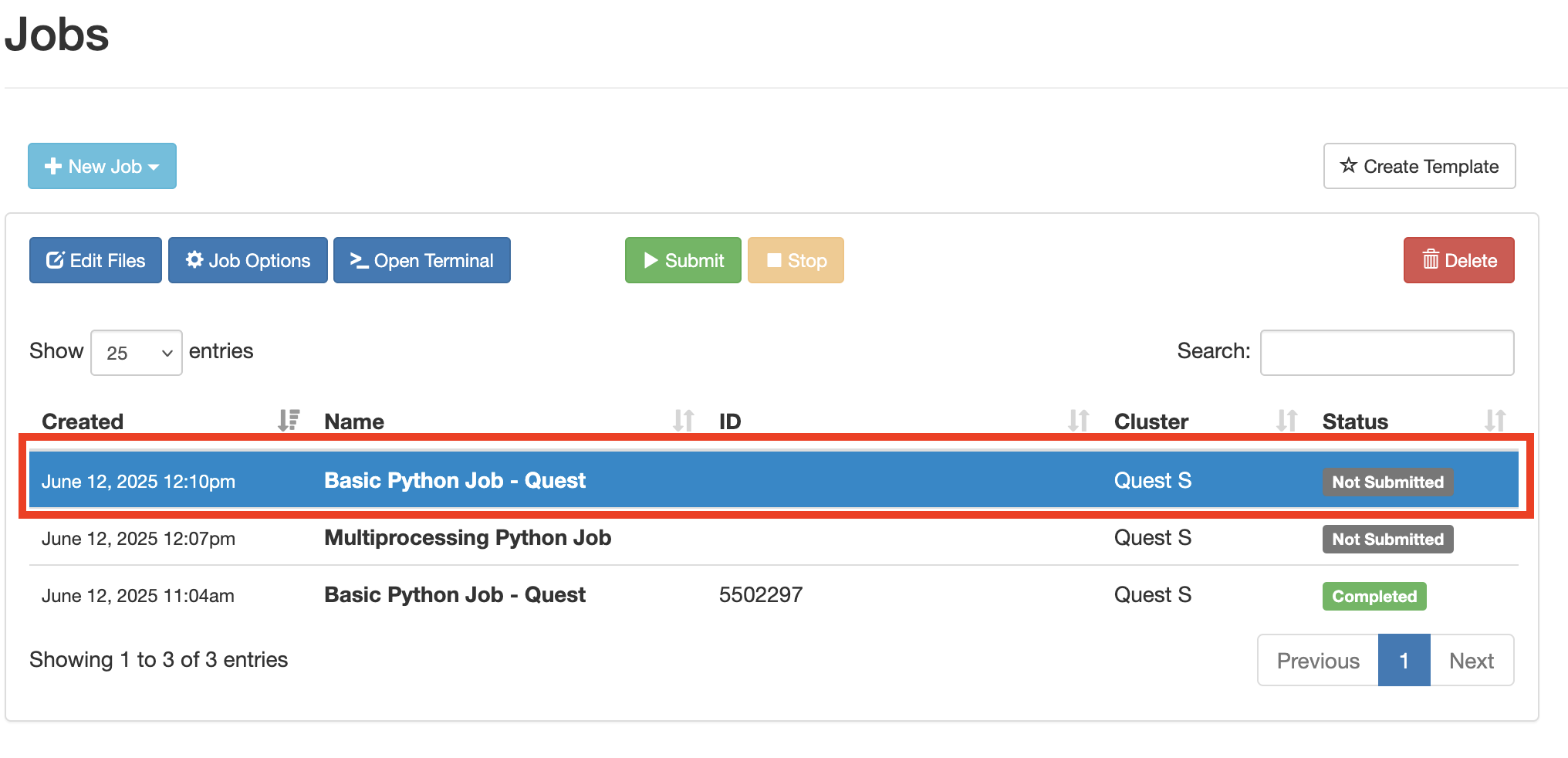 Quest OnDemand Job Composer From Selected Job Made But Not Submitted